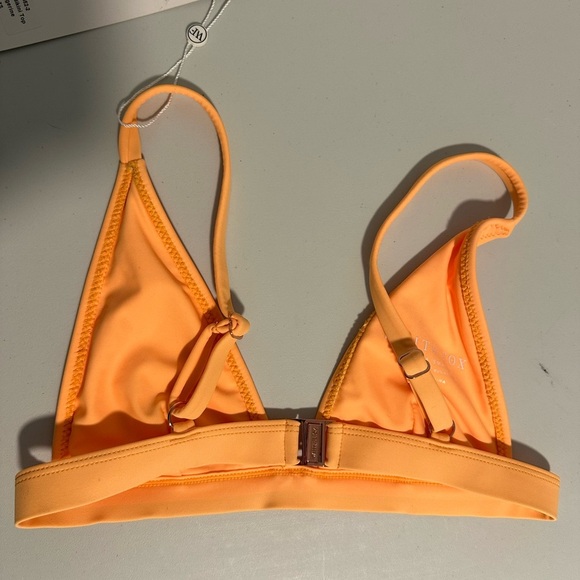 White Fox Bianco Bikini Triangle Top Tangerine Women’s Sz XS NWT - Picture 3 of 6